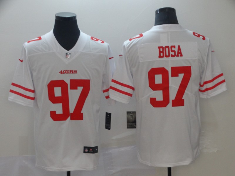 Nike 49ers 97 Nick Bosa White Youth 2019 NFL Draft First Round Pick Vapor Untouchable Limited Jersey