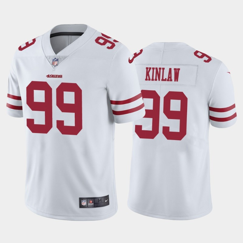 Nike 49ers 99 Javon Kinlaw White 2020 NFL Draft First Round Pick Vapor Untouchable Limited Jersey