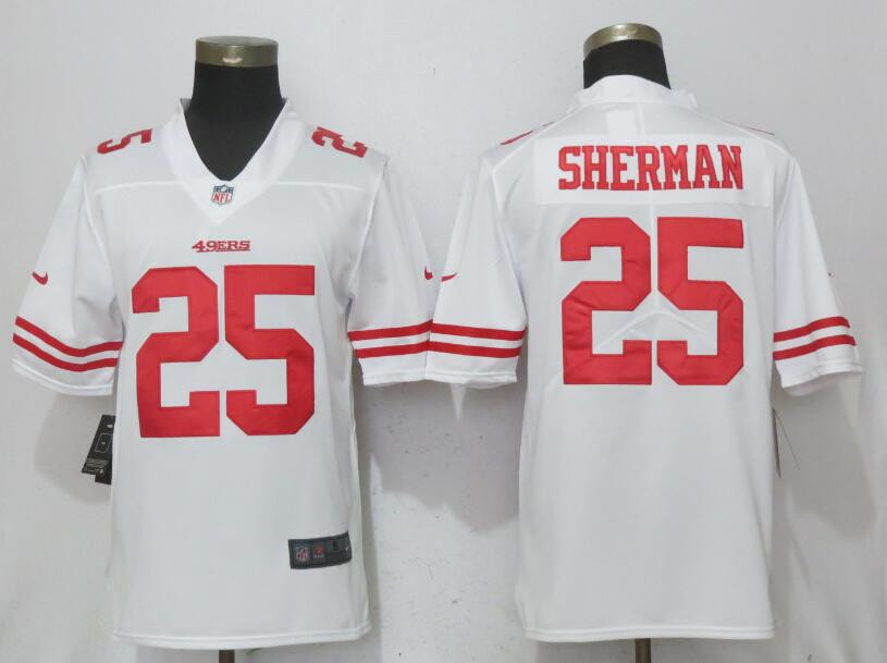  49ers Richard Sherman White Vapor Untouchable Player Limited Jersey
