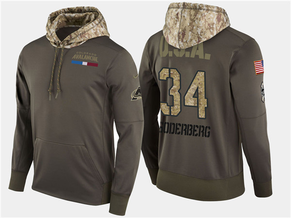  Aavalanche 34 Carl Soderberg Olive Salute To Service Pullover Hoodie