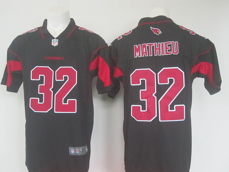  Arizona Cardinals 32 Tyrann Mathieu Black Color Rush Limited Jersey