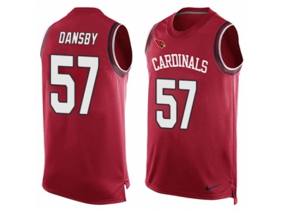  Arizona Cardinals 57 Karlos Dansby Limited Red Player Name Number Tank Top NFL Jersey