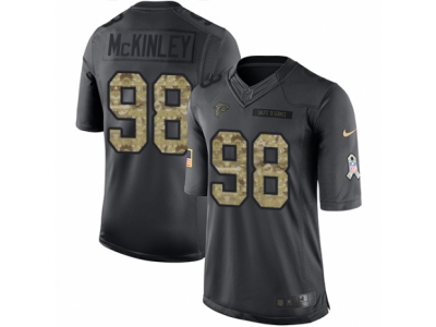  Atlanta Falcons 98 Takkarist McKinley Limited Black 2016 Salute to Service NFL Jersey