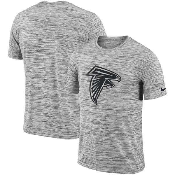  Atlanta Falcons Heathered Black Sideline Legend Velocity Travel Performance T Shirt