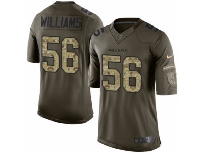  Baltimore Ravens 56 Tim Williams Limited Green Salute to Service NFL Jersey
