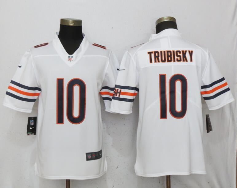  Bears 10 Mitchell Trubisky White Vapor Untouchable Limited Jersey
