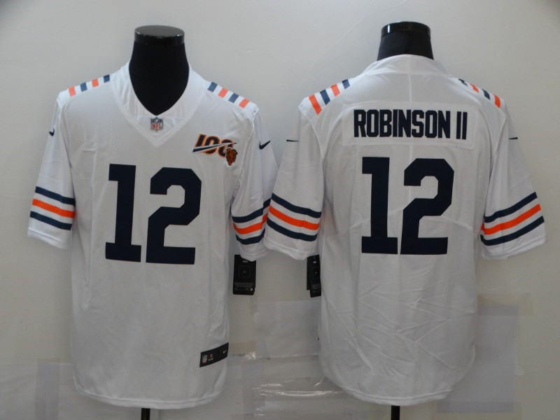 Nike Bears 12 Allen Robinson II White 100th Season Vapor Untouchable Limited jersey