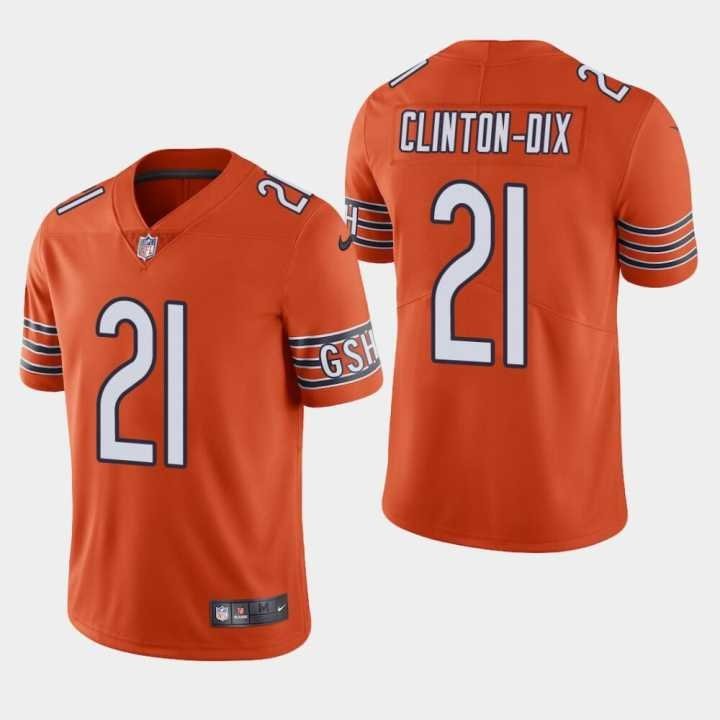 Nike Bears 21 HaHa Clinton Dix Orange Vapor Untouchable Limited Jersey