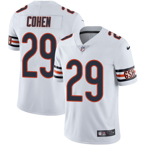  Bears 29 Tarik Cohen White Vapor Untouchable Player Limited Jersey