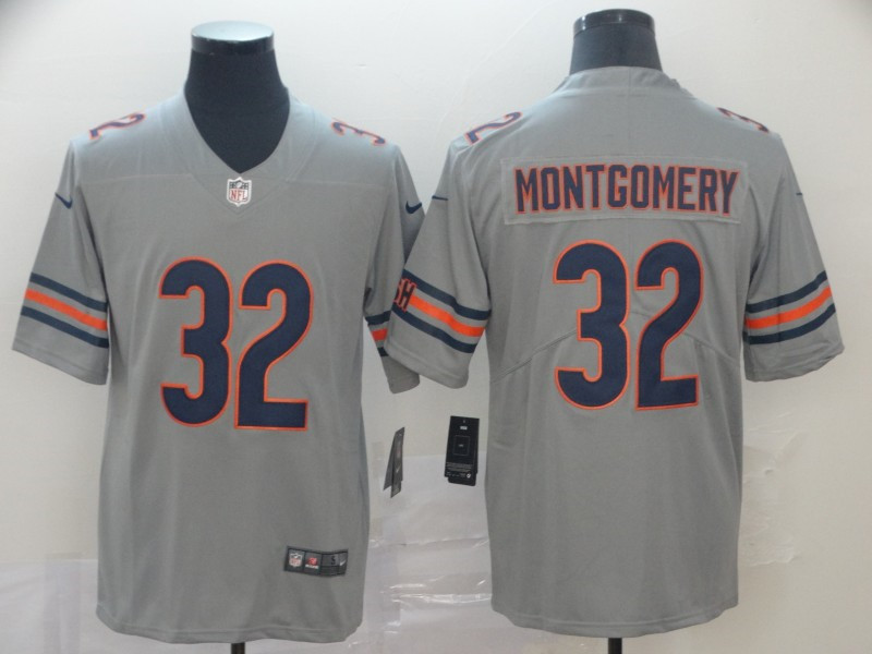 Nike Bears 32 David Montgomery Gary Inverted Legend Limited Jersey