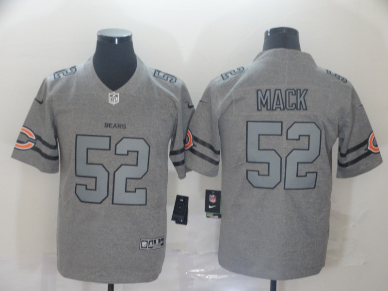 Nike Bears 52 Khalil Mack 2019 Gray Gridiron Gray Vapor Untouchable Limited Jersey
