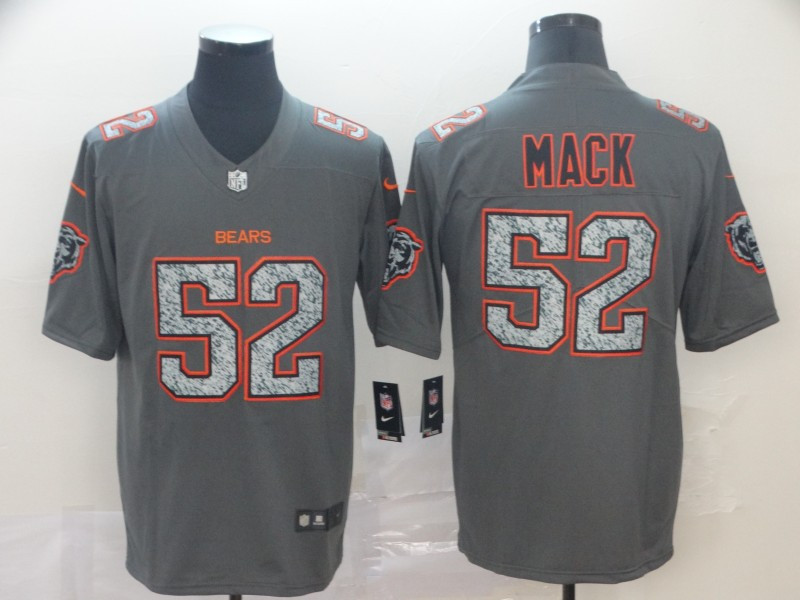 Nike Bears 52 Khalil Mack Gray Camo Vapor Untouchable Limited Jersey