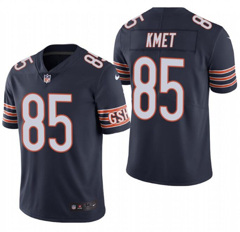 Nike Bears 85 Cole Kmet Navy Vapor Untouchable Limited Jersey