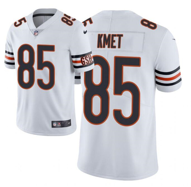 Nike Bears 85 Cole Kmet White Vapor Untouchable Limited Jersey