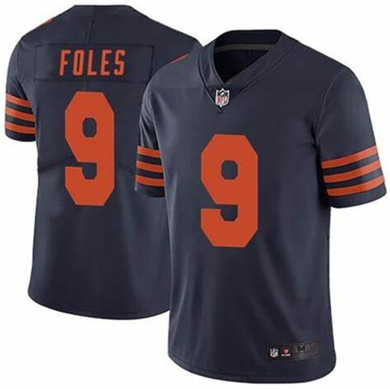 Nike Bears 9 Nick Foles Navy Throwback Vapor Untouchable Limited Jersey