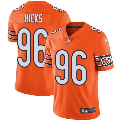 Nike Bears 96 Akiem Hicks Orange Vapor Untouchable Limited Jersey