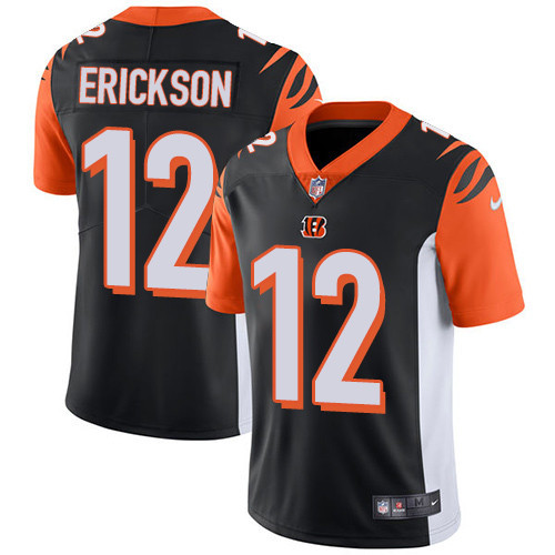  Bengals 12 Alex Erickson Black Vapor Untouchable Player Limited Jersey