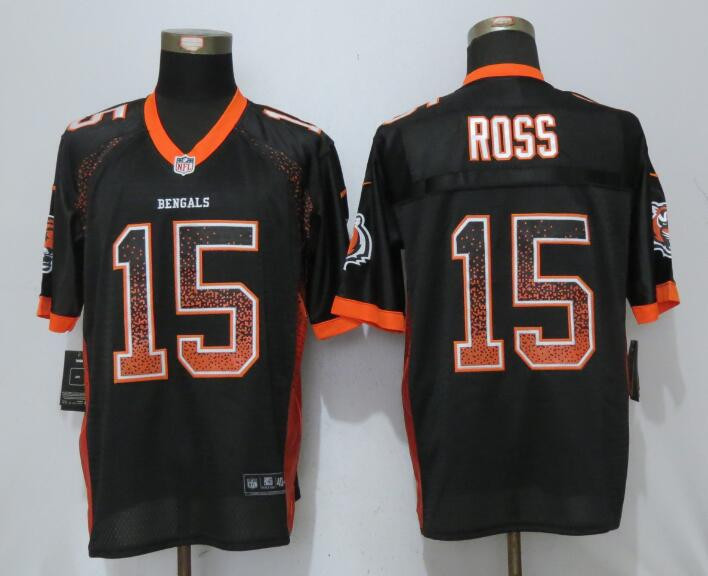  Bengals 15 John Ross Black Drift Fashion Elite Jersey