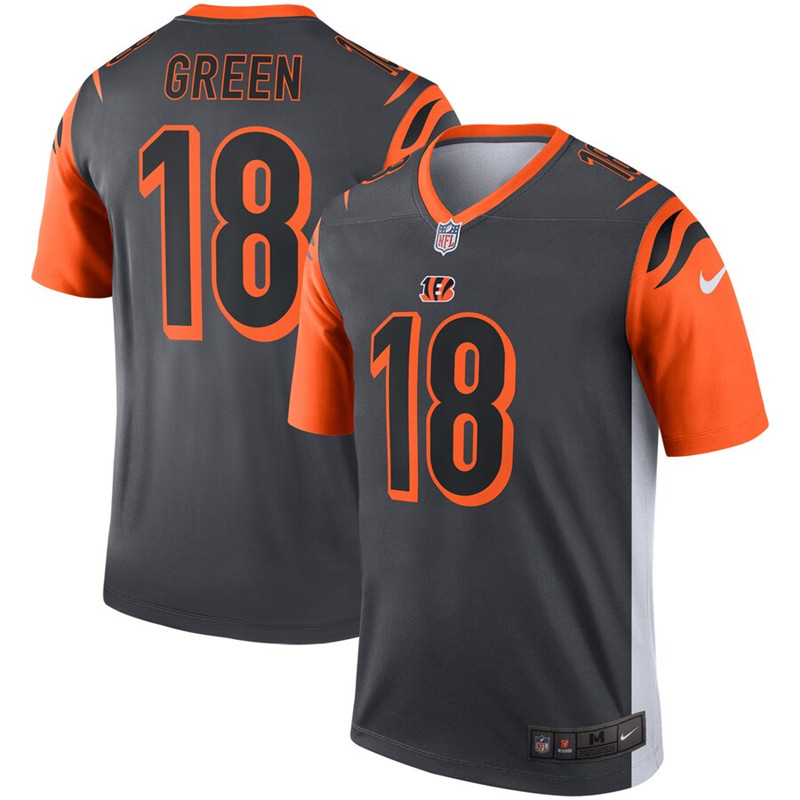 Nike Bengals 18 A.J. Green Black Inverted Legend Jersey