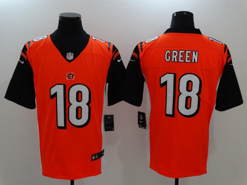  Bengals 18 A.J. Green Orange Vapor Untouchable Player Limited Jersey