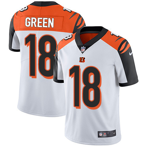  Bengals 18 A.J. Green White Vapor Untouchable Player Limited Jersey