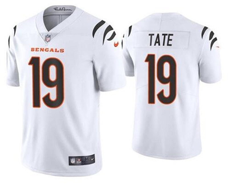 Nike Bengals 19 Auden Tate White Vapor Untouchable Limited Jersey