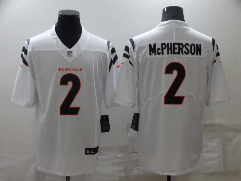 Nike Bengals 2 Evan McPherson White Vapor Untouchable Limited Jersey