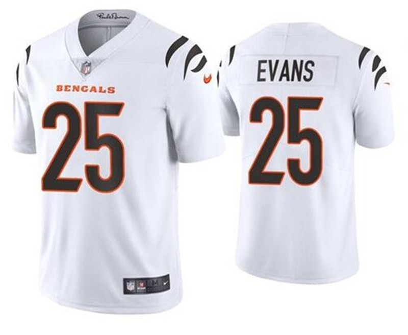 Nike Bengals 25 Chris Evans White Vapor Untouchable Limited Jersey