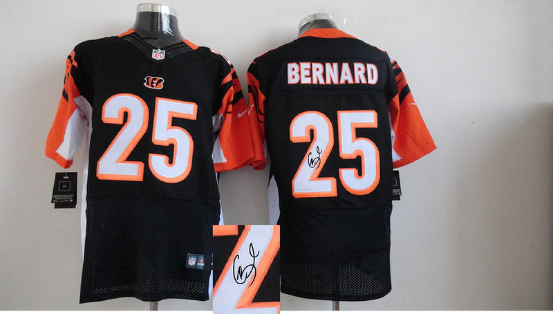  Bengals 25 Giovani Bernard Black Signature Edition Elite Jersey