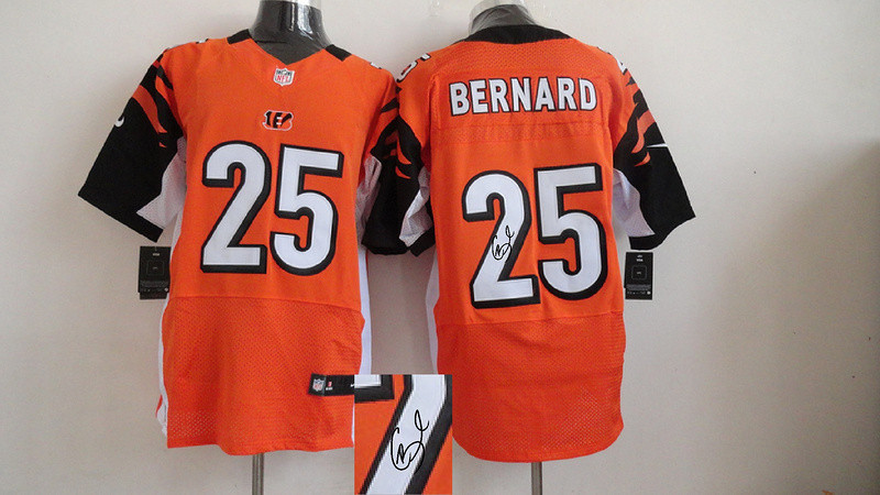  Bengals 25 Giovani Bernard Orange Signature Edition Elite Jersey