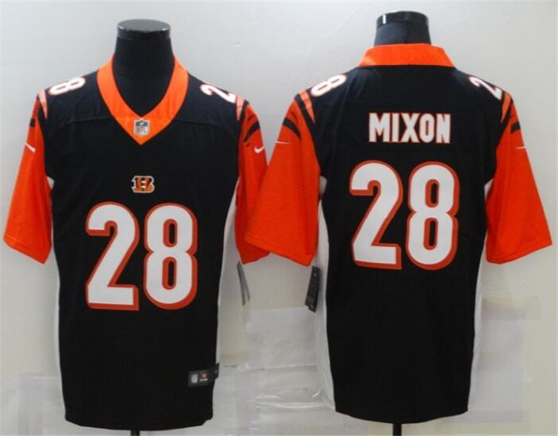 Nike Bengals 28 Joe Mixon Black Vapor Limited Jersey