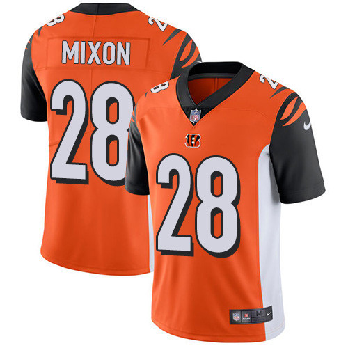  Bengals 28 Joe Mixon Orange Vapor Untouchable Player Limited Jersey