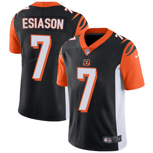  Bengals 7 Boomer Esiason Black Vapor Untouchable Player Limited Jersey