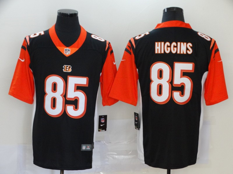 Nike Bengals 85 Tee Higgins Black 2020 NFL Draft First Round Pick Vapor Untouchable Limited Jersey