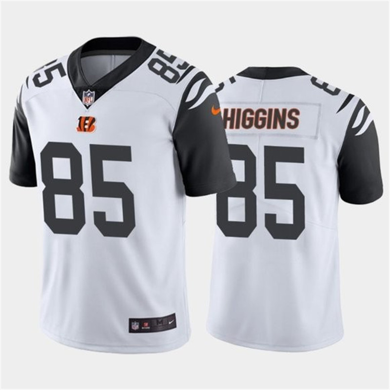 Nike Bengals 85 Tee Higgins White 2020 NFL Draft First Round Pick Color Rush Limited Jersey