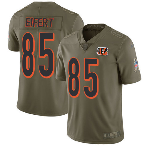  Bengals 85 Tyler Eifert Olive Salute To Service Limited Jersey