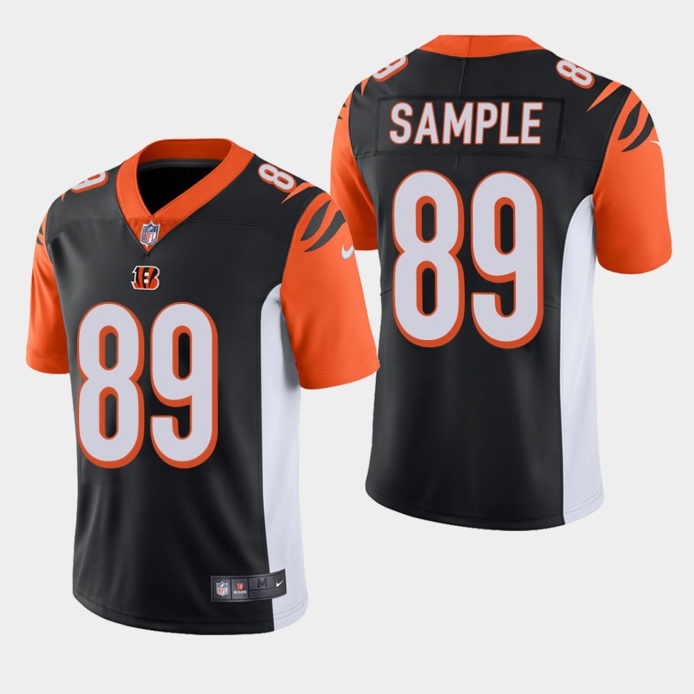 Nike Bengals 89 Drew Sample Black 2019 NFL Draft First Round Pick Vapor Untouchable Limited Jersey