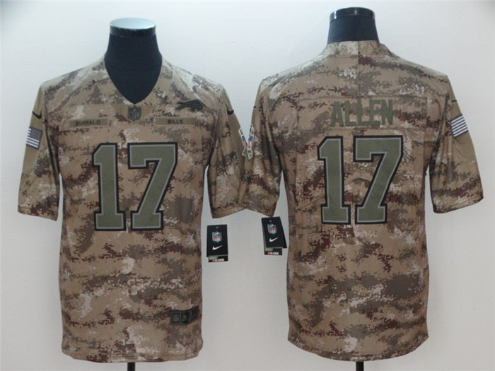  Bills 17 Josh Allen Camo Salute To Service Limited Jersey