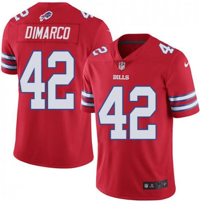 Nike Bills 42 Patrick DiMarco Red Color Rush Limited Jersey