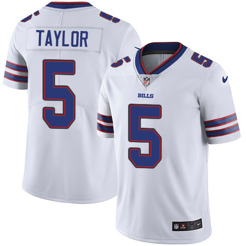  Bills 5 Tyrod Taylor White Vapor Untouchable Player Limited Jersey