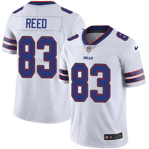  Bills 83 Andre Reed White Vapor Untouchable Player Limited Jersey
