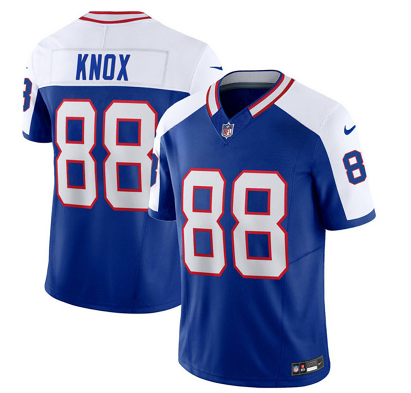 Nike Bills 88 Dawson Knox Blue White Throwback Vapor F.U.S.E. Limited Jersey