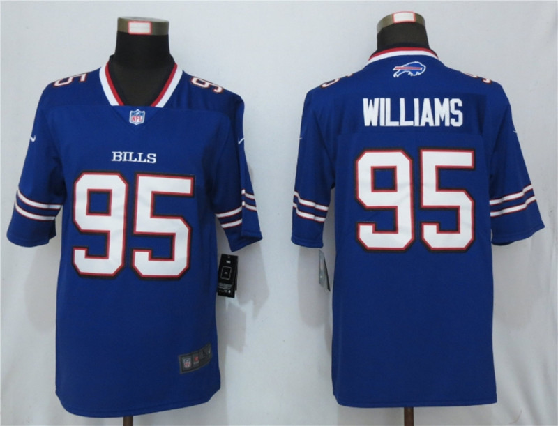 Nike Bills 95 Kyle Williams Royal Vapor Untouchable Limited Jersey