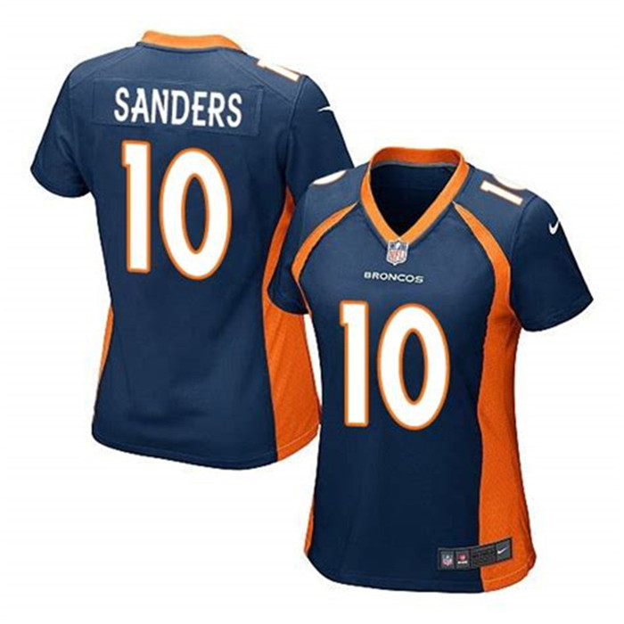  Broncos 10 Emmanuel Sanders Navy Women Vapor Untouchable Limited Jersey