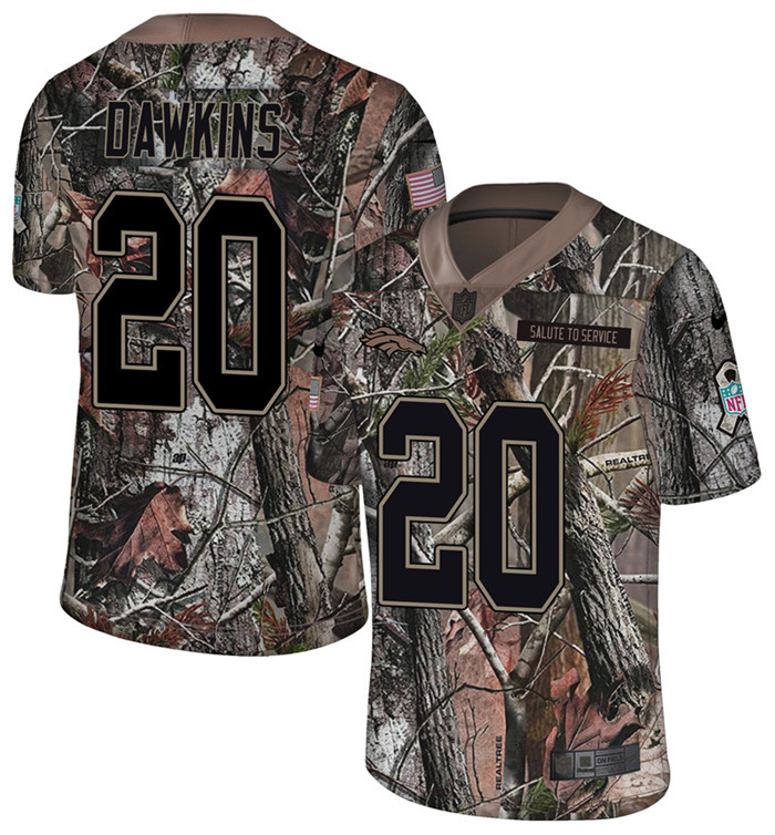  Broncos 20 Brian Dawkins Camo Rush Limited Jersey