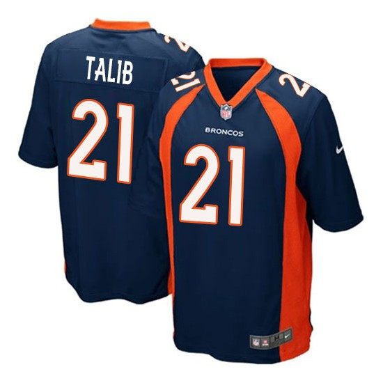  Broncos 21 Aqib Talib Navy Youth Game Jersey