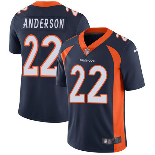  Broncos 22 C.J. Anderson Navy Vapor Untouchable Player Limited Jersey