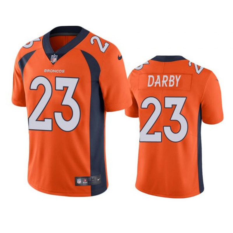 Nike Broncos 23 Ronald Darby Orange Vapor Untouchable Limited Jersey