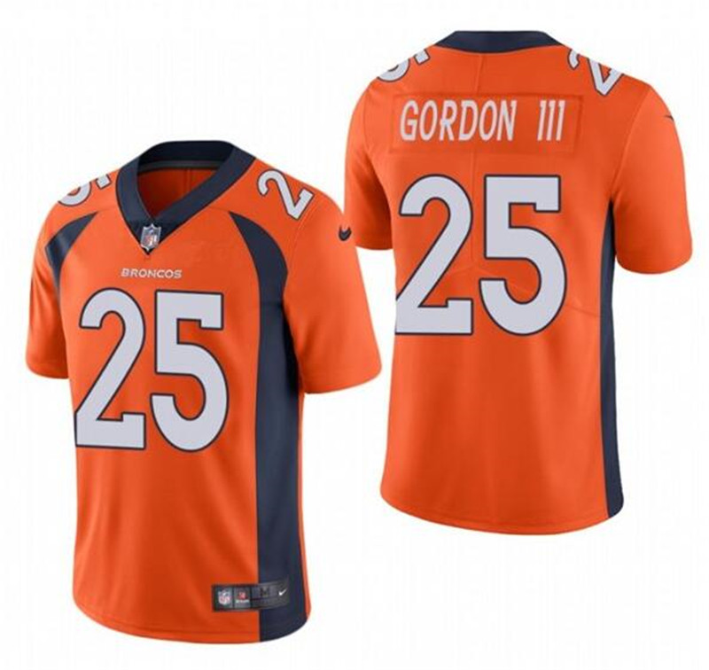 Nike Broncos 25 Melvin Gordon III Orange Vapor Untouchable Limited Jersey