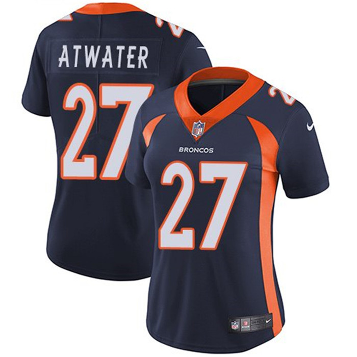  Broncos 27 Steve Atwater Navy Women Vapor Untouchable Limited Jersey